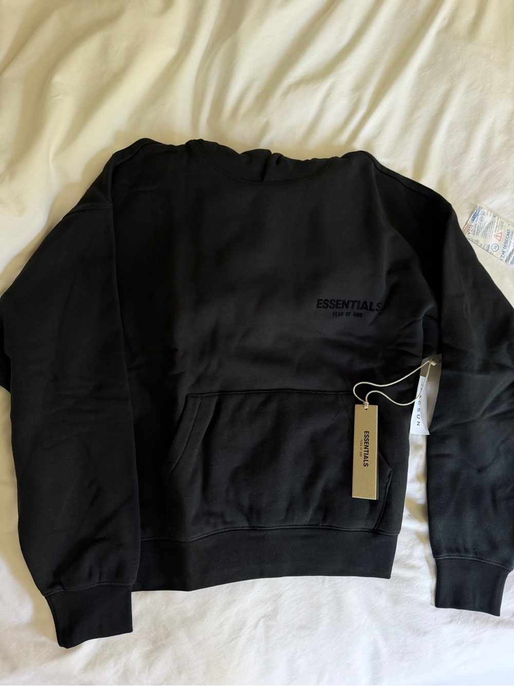 Fear of God Essentials Black Crewneck Sweatshirt